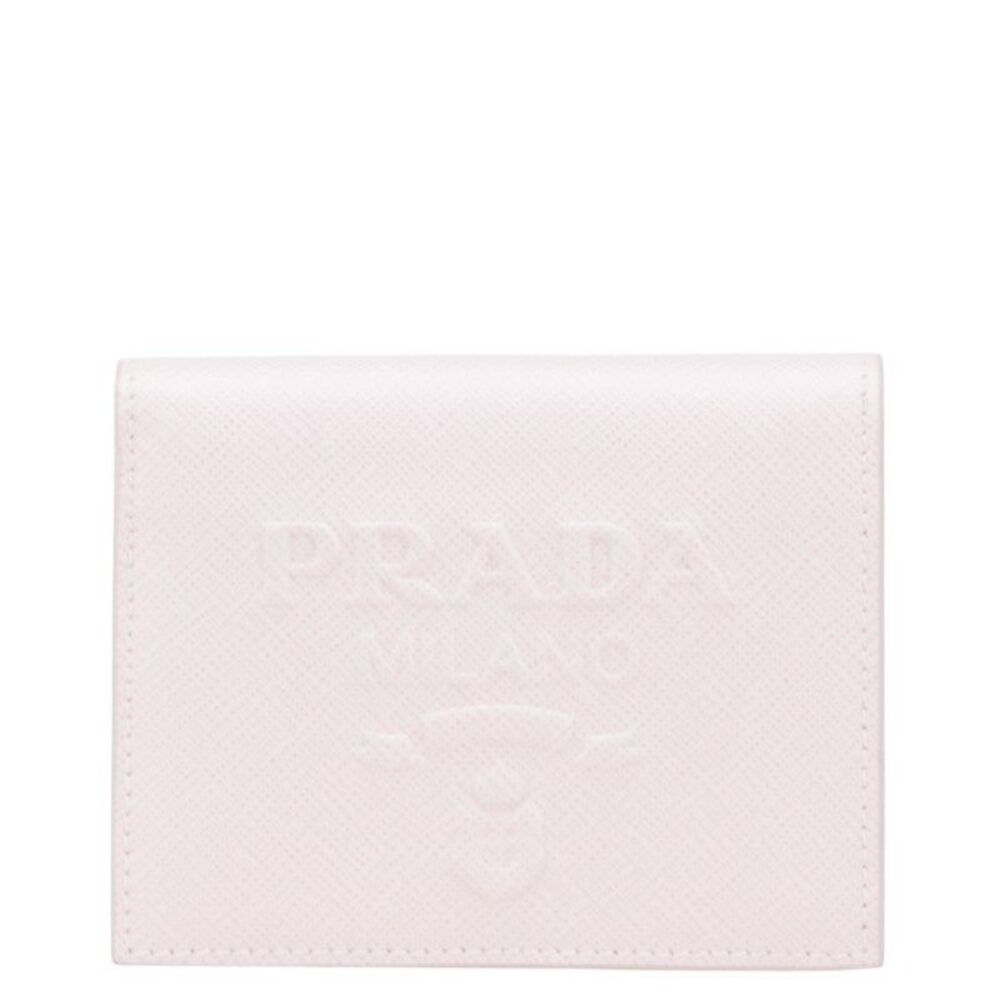 Prada Emboss Logo Bi-fold Wallet